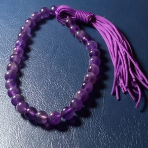 Chapelet islamique en améthyste avec 33 perles