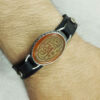 Bracelet islamique avec cuir et pierre agate ajustable Ya Zaynab E Kubra