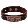 Bracelet en cuivre islamique en cuir avec calligraphie Ya Zaynab pour femme