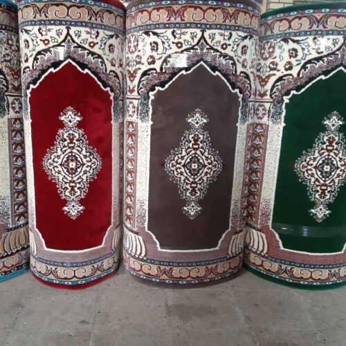 Tapis de mosquée couleur marron – revêtement de sol de qualité supérieure pour lieu de culte, 5 mètres
