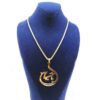 Collier en acier islamique pour femmes avec pendentif calligraphie Ya Hussain