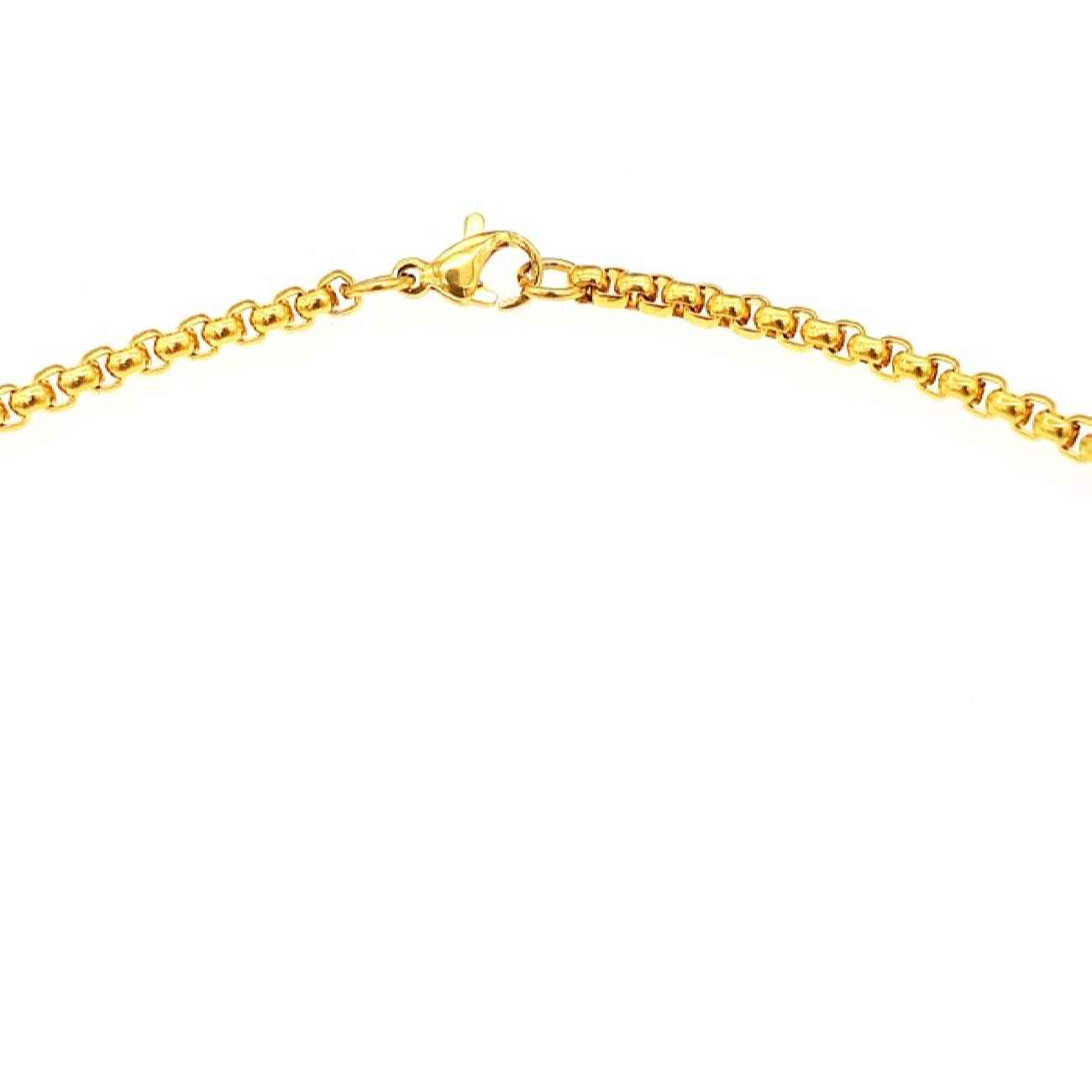 Collier en acier islamique pour femmes avec pendentif calligraphie Ya Hussain