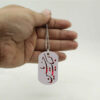 Collier en acier islamique avec pendentif calligraphie Labaik Ya Hussain