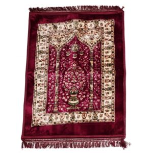 Tapis de prière orthopédique islamique en velours, Janamaz Sajadah rembourré