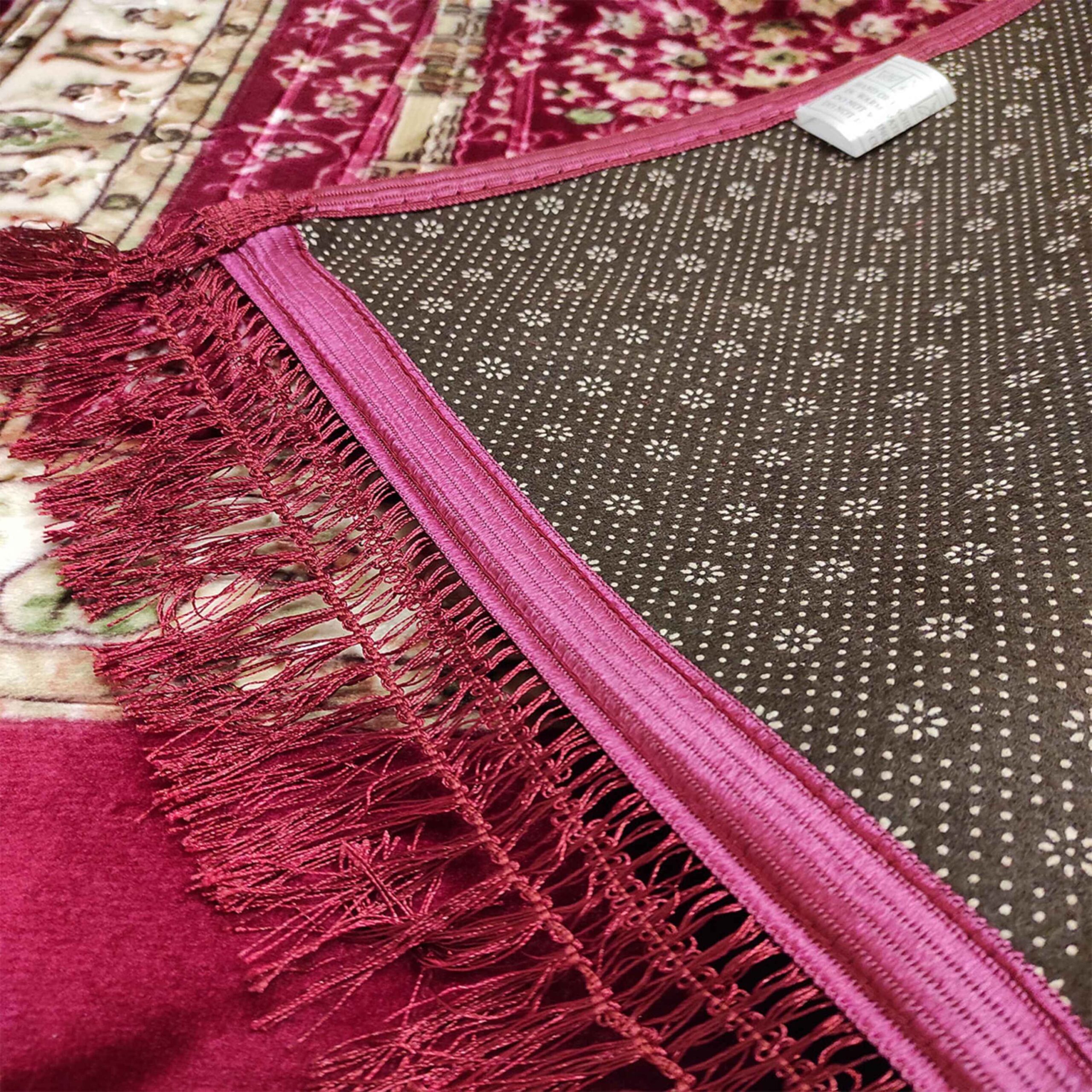 Tapis de prière orthopédique islamique en velours, Janamaz Sajadah rembourré
