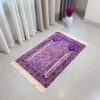 Tapis de prière islamique Sajada rembourré en polyester violet
