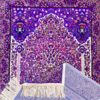 Tapis de prière islamique Sajada rembourré en polyester violet