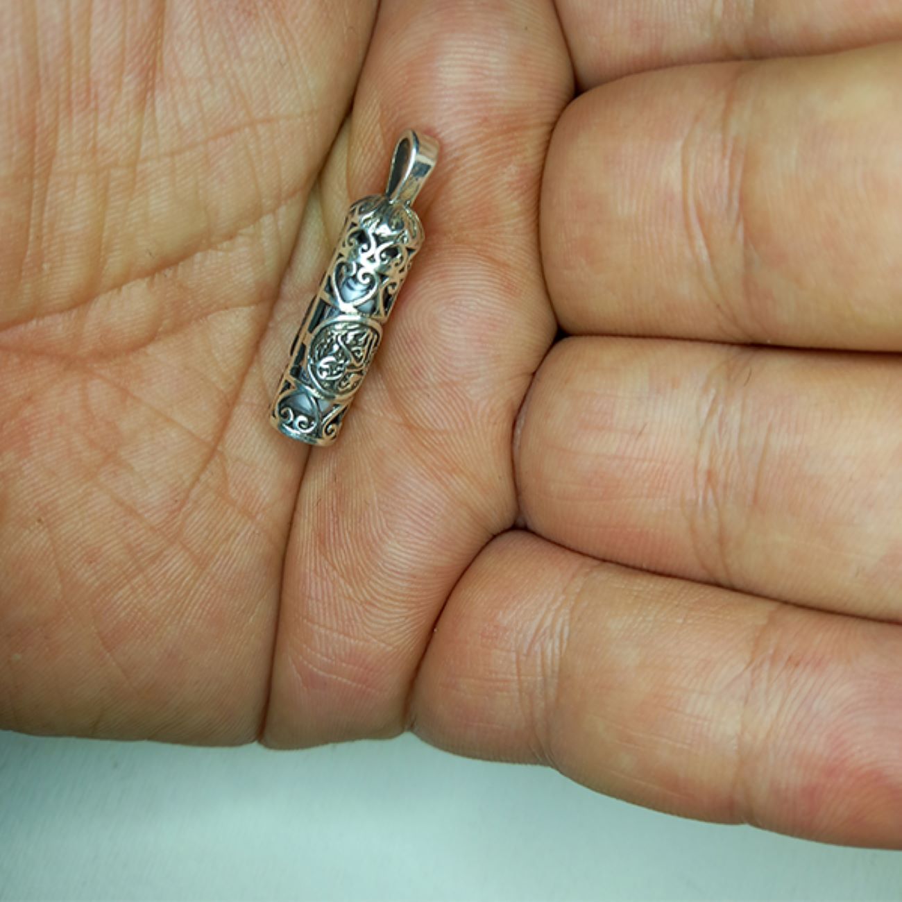 Bijou islamique Shia en argent avec Hirz de l’Imam Jawad