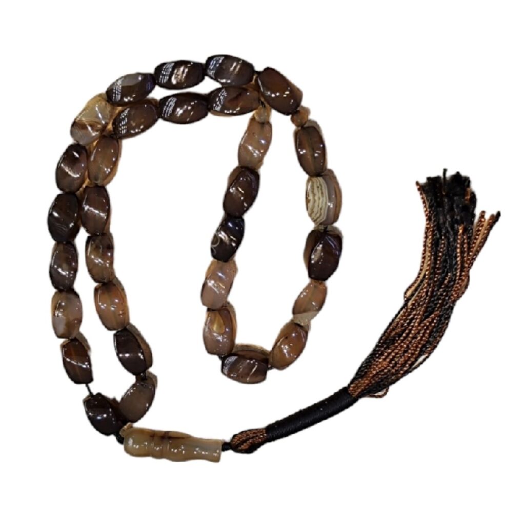 Chapelet islamique Sulemani Hakik – 33 perles musulmanes Misbaha