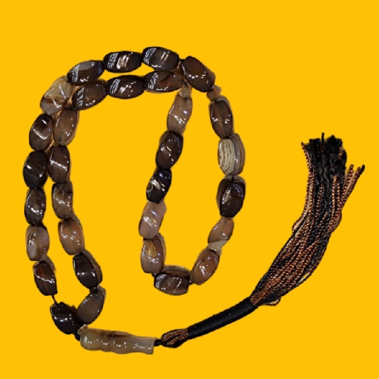 Chapelet islamique Sulemani Hakik – 33 perles musulmanes Misbaha