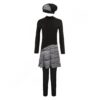 Set Maillot de Bain Modeste Islamique pour Femmes Set de 3 avec Design Rayé