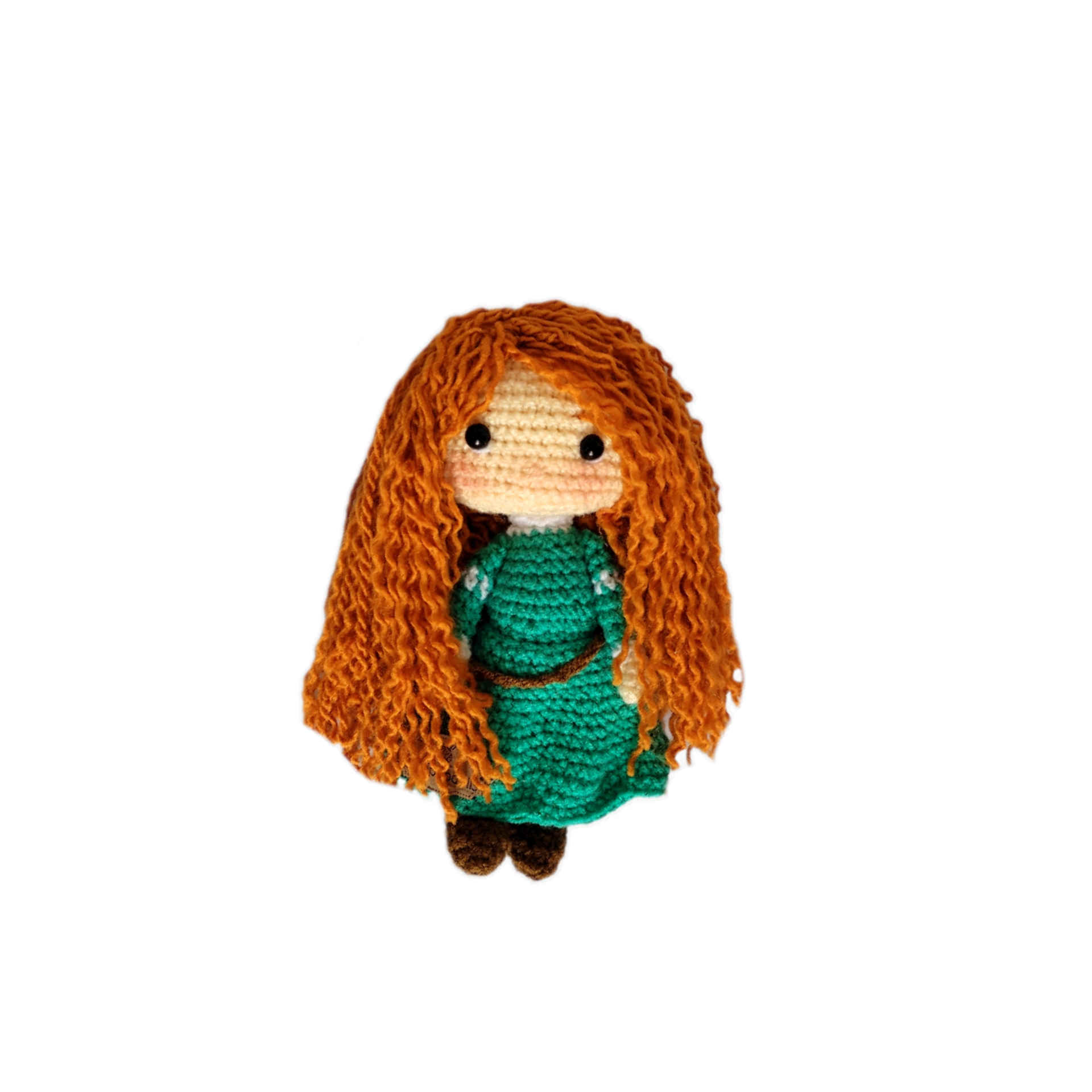 Amigurumi Poupée en Crochet Fait Main – Modèle Merida | Jouet en Peluche Doux