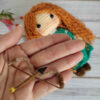 Amigurumi Poupée en Crochet Fait Main – Modèle Merida | Jouet en Peluche Doux