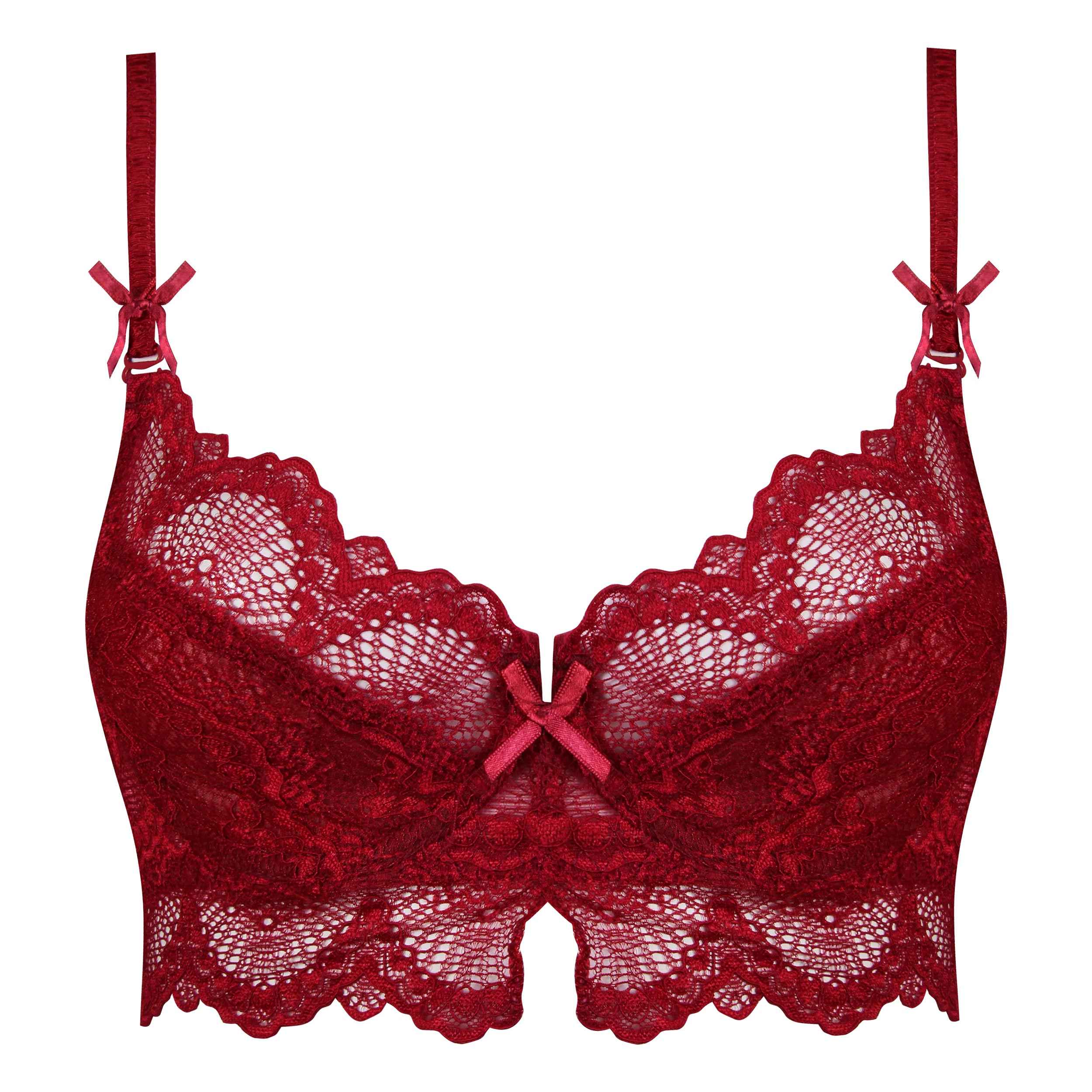 Ensemble de lingerie soutien-gorge en dentelle & string Guipure pour femmes