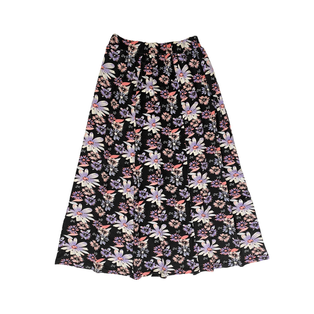 Jupe longue à motifs floraux pour femme, collection Épanouissement