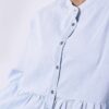 Blouse peplum à manches longues pour femmes