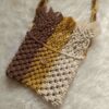 Sac bandoulière macramé tissé à la main pour femmes, modèle Leaf