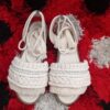 Sandales Sling Back Plates Macramé Artisanales