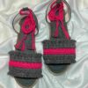 Sandales Sling Back Plates Macramé Artisanales avec Design Boho