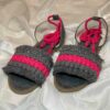 Sandales Sling Back Plates Macramé Artisanales avec Design Boho