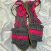 Sandales Sling Back Plates Macramé Artisanales avec Design Boho