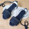Sandales Sling Back Macramé Artisanales pour Femmes