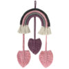 Tenture murale en macramé - Art bohème, modèle Rainbow