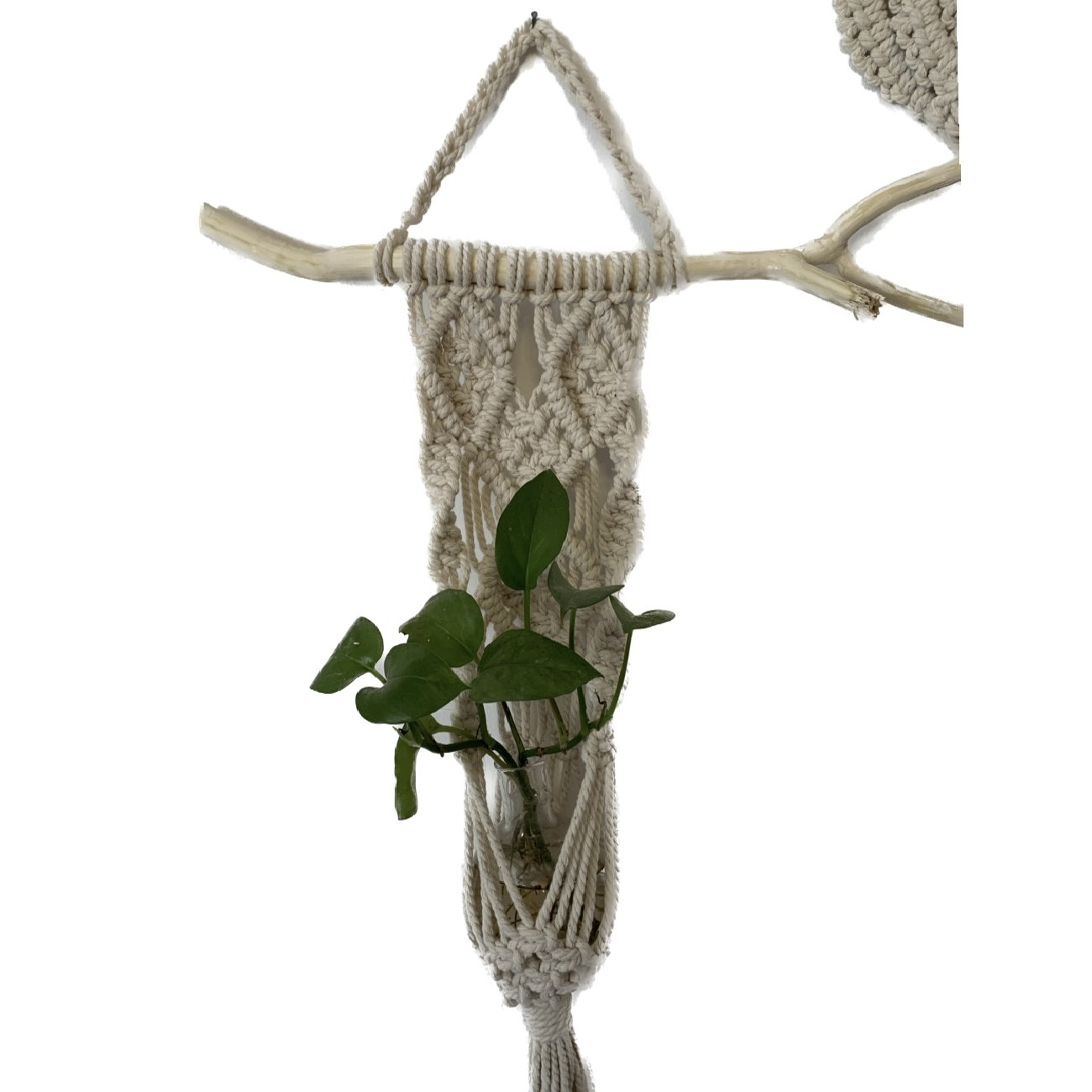 Tapisserie Murale en Macramé Bohème Modèle Chouette