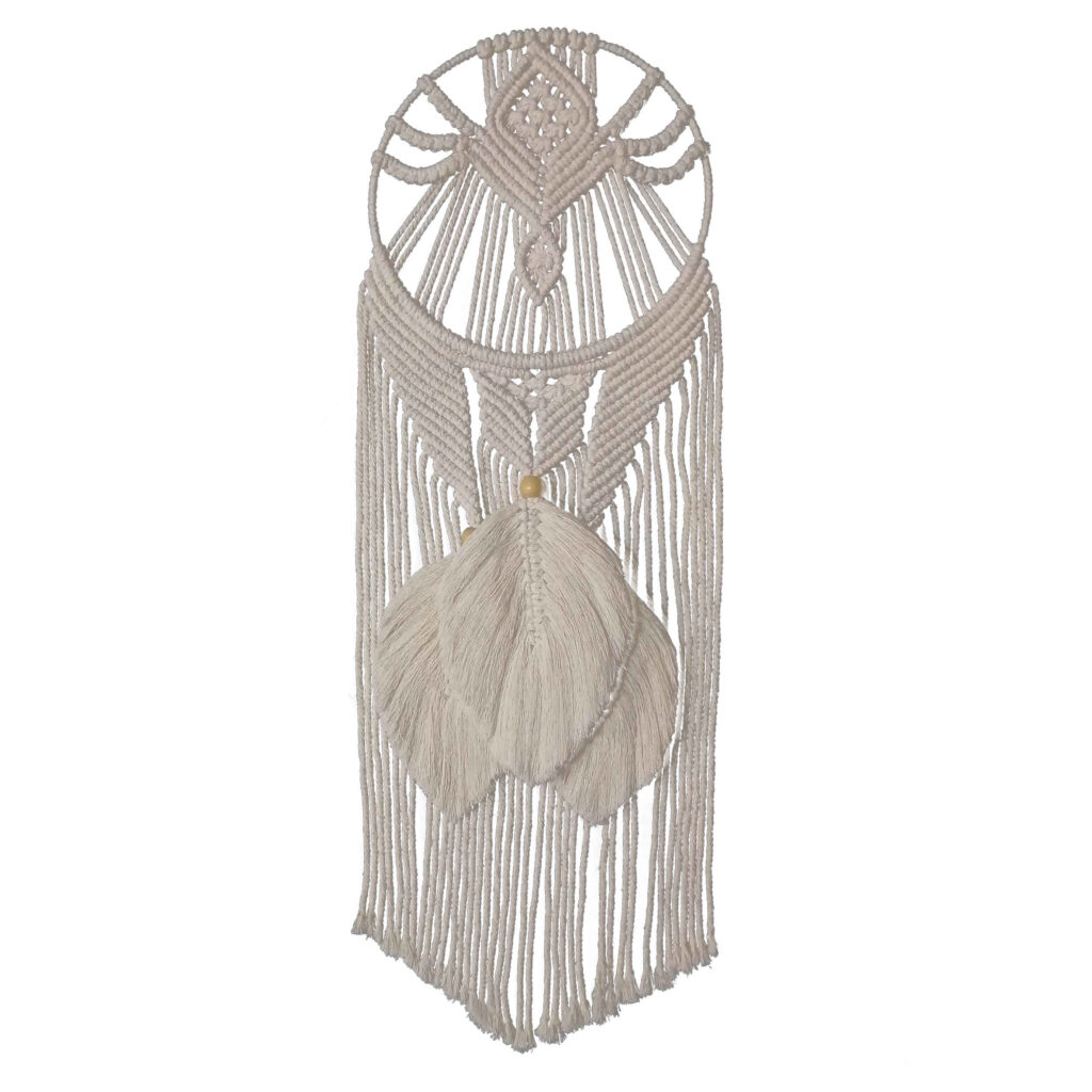 Tenture murale en macramé - Art bohème, modèle W113