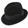 Chapeau pour Homme Noir - Mélange de Laine Classique