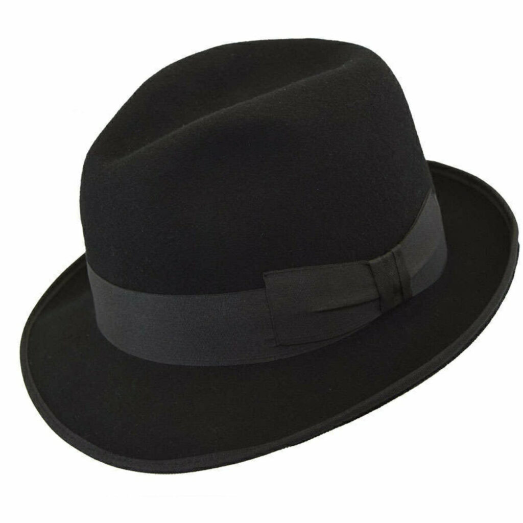 Chapeau pour Homme Noir - Mélange de Laine Classique