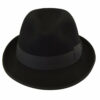 Chapeau pour Homme Noir - Mélange de Laine Classique