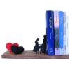 Serre-livres en métal design pianiste femme – idéal pour studios de musique