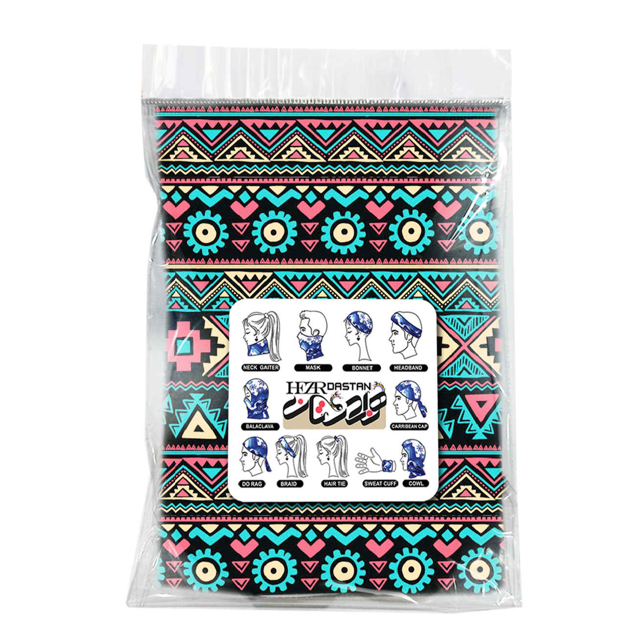 Tour de Cou Sport Multifonction à Motif Géométrique