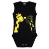 Ensemble de 2 bodies sans manches pour nouveau-né avec design girafe
