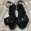 Sandales Plates Casual à Bout Ouvert pour Femmes Modèle Nœud