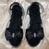 Sandales Plates Casual à Bout Ouvert pour Femmes Modèle Nœud