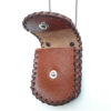 Pochette Taweez pour le cou - Amulette en cuir original - Symbole islamique authentique