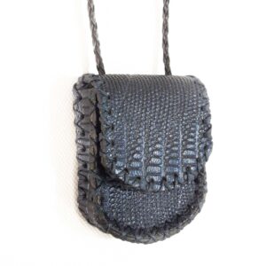 Pochette Taweez pour le cou – Amulette en cuir original – Symbole islamique authentique