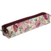 Trousse à crayons avec design floral et fermeture éclair pour fournitures scolaires et de bureau