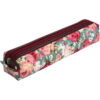 Trousse à crayons avec design floral et fermeture éclair pour fournitures scolaires et de bureau