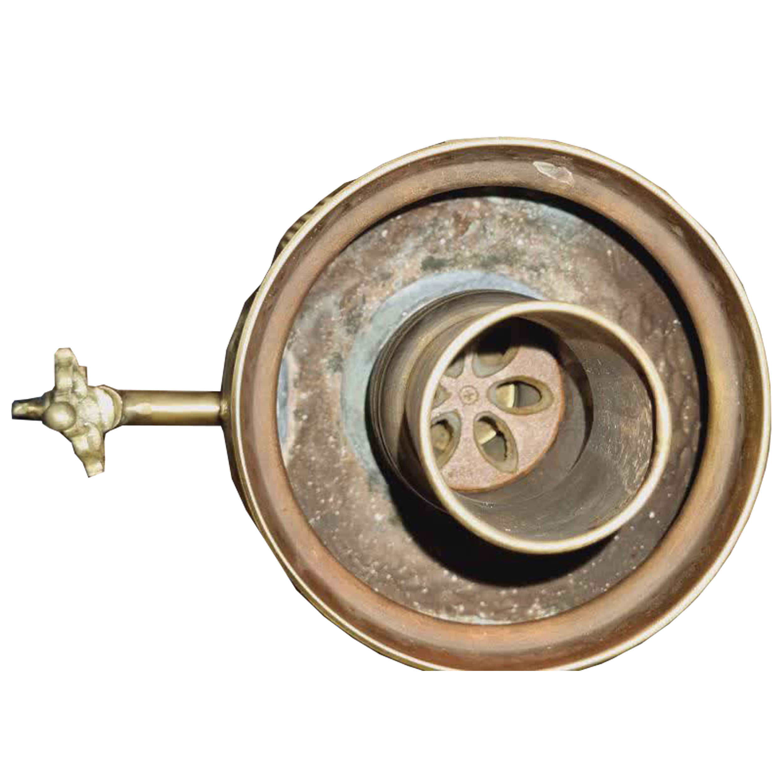 Samovar en laiton persan décoratif pour thé à charbon, 4,5 litres