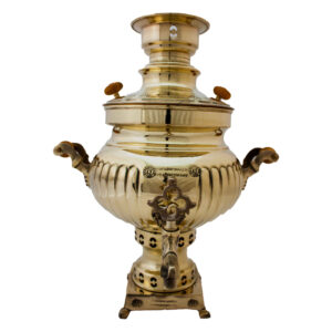 Samovar en laiton persan décoratif pour thé à charbon, 4,5 litres