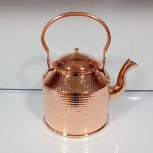Bouilloire en cuivre persan durable pour cuisinière traditionnelle martelée Simin