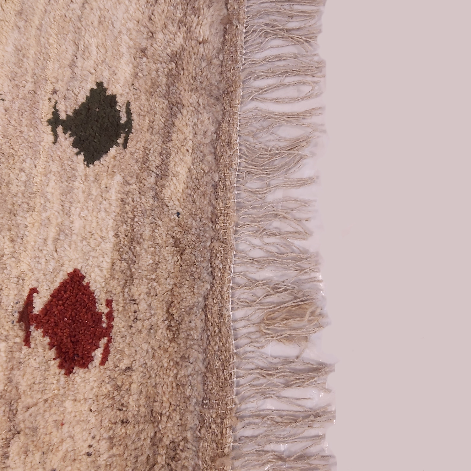 Tapis Gabbeh Persan en laine authentique tissé à la main à Shiraz, motifs animaliers