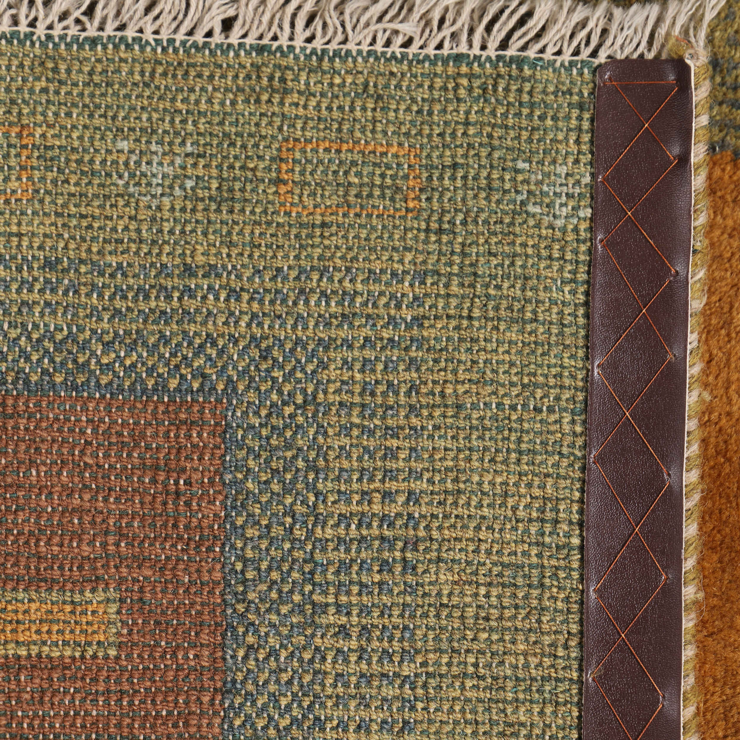 Tapis Gabbeh Persan en laine authentique tissé à la main dans le Fars, géométrique