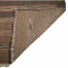 Tapis Gabbeh Persan en laine tissé à la main dans le Fars, rayé marron