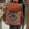 Sac à dos décontracté persan en kilim fait main avec design boho