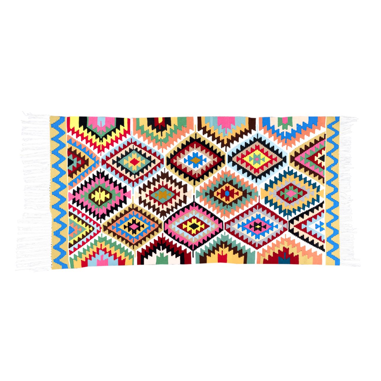 Tapis Kilim Persan tissé à la main à Ardabil, Qashqai