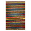 Tapis Kilim Persan en laine authentique tissé à la main à Shiraz, rayé